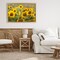 Stupell Industries Central Sunflower in Meadow Floating Frame, design by Andy Crawford